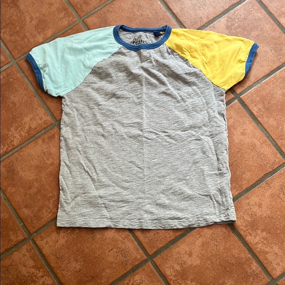 Boden Blue and Gray Raglan Tee